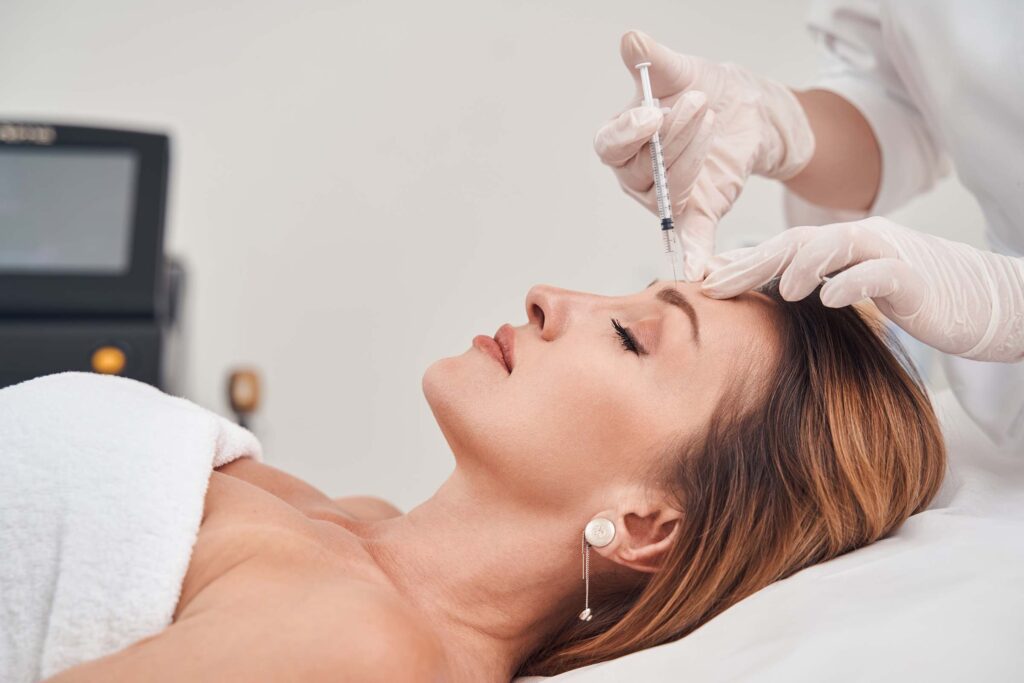 calm-attractive-woman-visiting-beauty-clinic